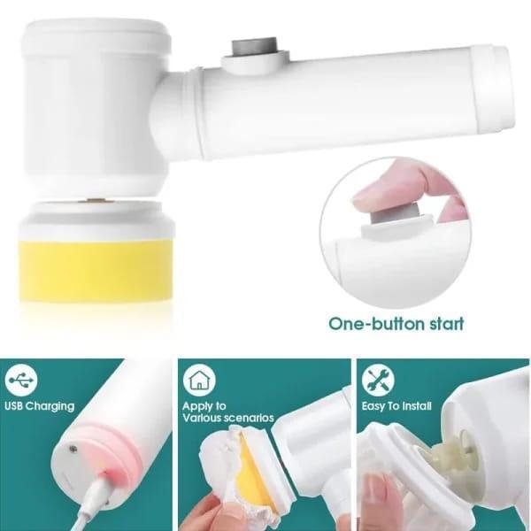 Tippler spin scrubber one-button operation and USB charging supplier image